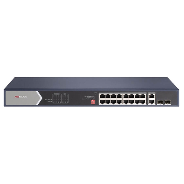 Switch mạng 16 cổng PoE Hikvision DS-3E0520HP-E, hỗ trợ HiPOE