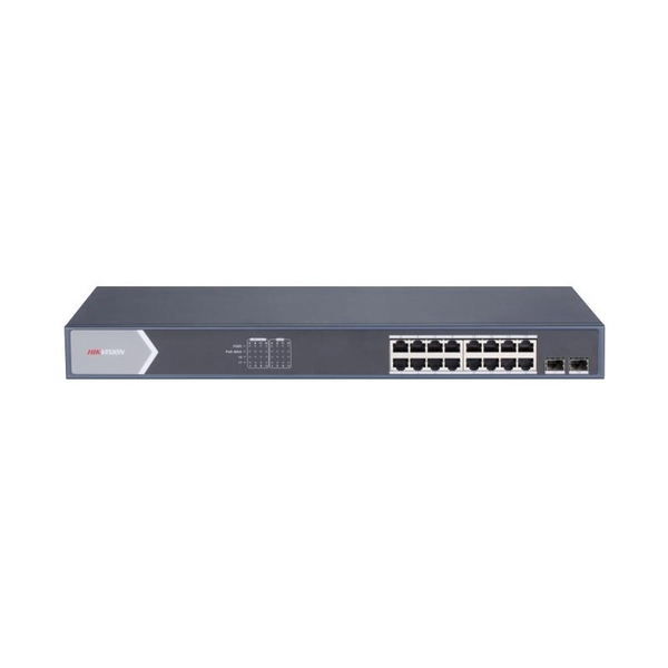 Switch mạng thông minh 16 cổng PoE Gigabit Hikvision DS-3E1518P-SI