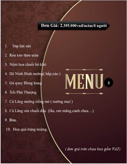 Thực đơn mâm - 3