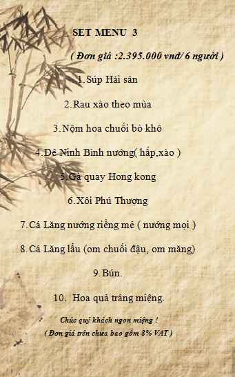 Thực đơn mâm - 3