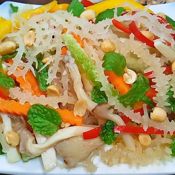 Tiết lộ cách làm nộm rong sụn giòn sần sật ai cũng mê