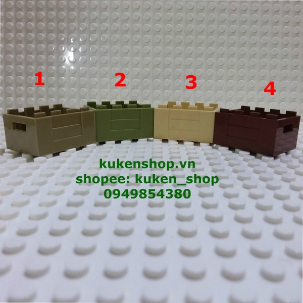 COMBO 3 Thùng Để Đồ Dùng NO.423 - Phụ Kiện Lego MOC