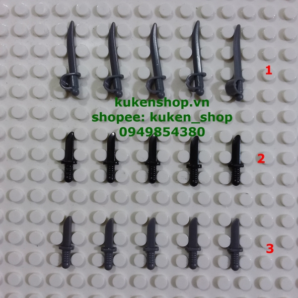 COMBO 10 Kiếm Đoản Đao NO.1130 - Phụ Kiện MOC