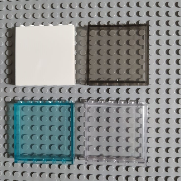 Phụ Kiện Lego NO.392 - Tấm Kính Trong Suốt 1x6x5 - Phụ Kiện MOC Brick