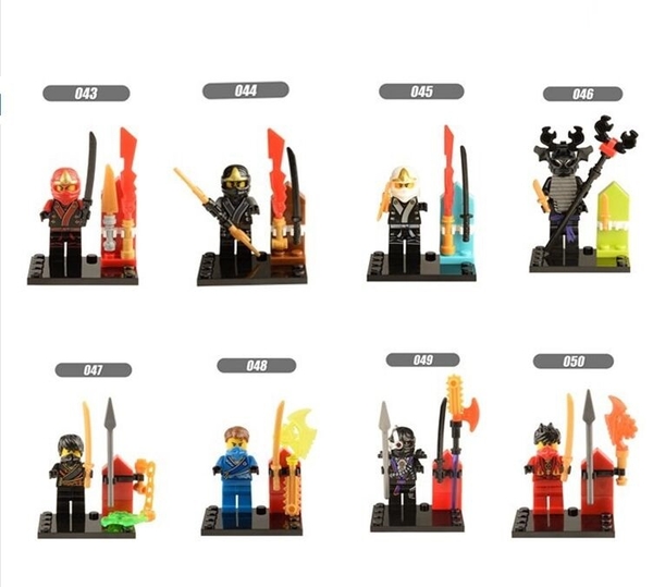 Lego Minifigures Ninjago SS3 Các Mẫu Nhân Vật Jay Garmadon Jane Kai X043 - X050