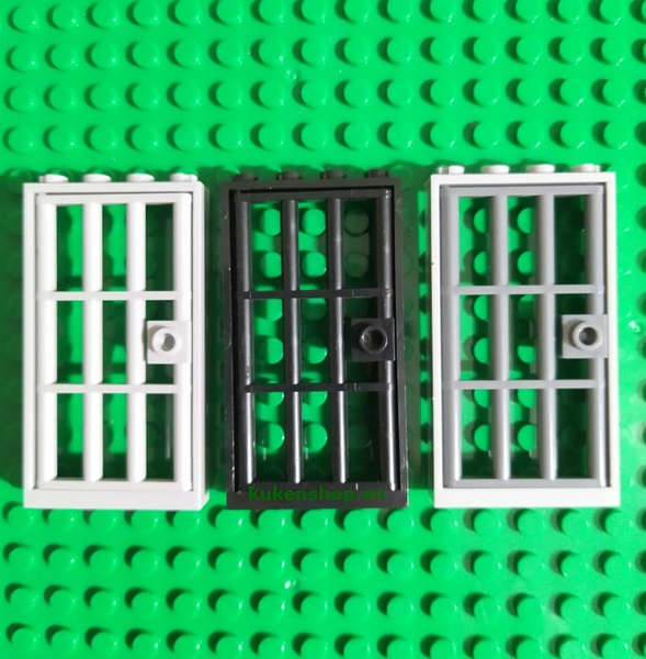 Một Bộ Cửa Song Sắt (Khung Và Cánh Cửa) NO.744 - Phụ Kiện MOC Tương Thích Lego Part 60596+60621