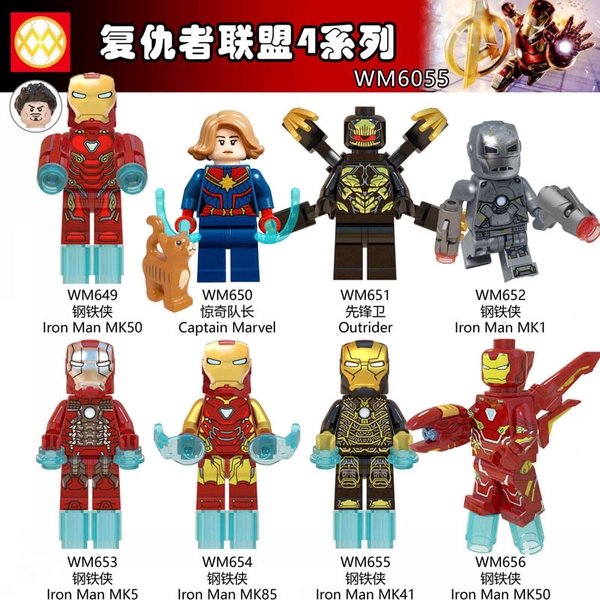 Minifigures Các Nhân Vật Siêu Anh Hùng Ironman Mẫu Ra Mới Nhất WM6055