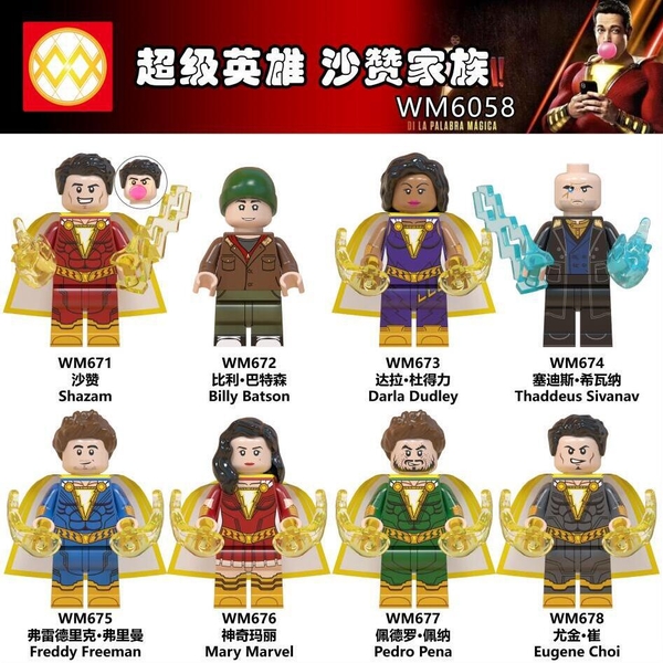 Minifigures Các Nhân Vật Trong Shazam Mẫu Mới Ra WM6058