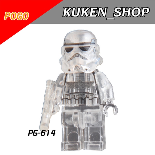 Lego Minifigures Star Wars Mẫu Nhân Vật Troopers Phiên Bản Trong Suốt PG614 - Mini Cuộc Chiến Giữa Các Vì Sao