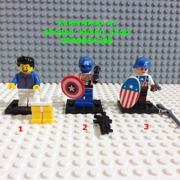Lego Minifigures Các Mẫu Nhân Vật Captian NO.283 - Lắp Ráp Mini