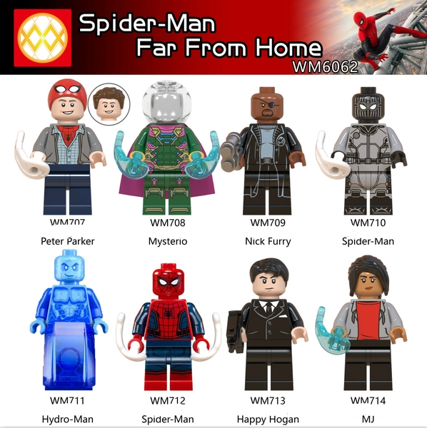 Minifigures Các Nhân Vật Trong Spider Man Far From Home - Mini Người Nhện Xa Nhà WM6062