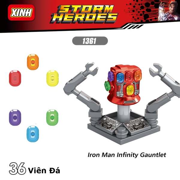 Lego Găng Tay Vô Cực Iron Man - Lắp Ráp Infinity Gauntlet X1361