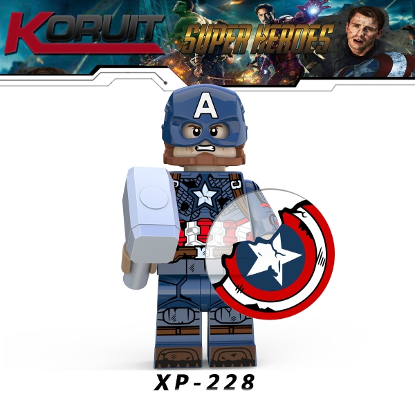 Lege Minifigures Nhân Vật Captian Đội Trưởng Mỹ Mẫu Ra Siêu Đẹp XP228