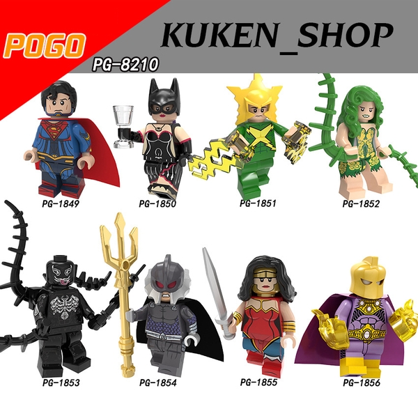 Minifigures Marvel DC Các Mẫu Nhân Vật Bat Girl Ocean Doctor Fate Classic Electro Superman Mẫu Mới Ra PG8210