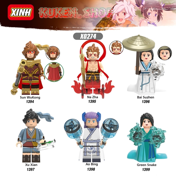 Lego Minifigures Tôn Ngộ Không Na Tra Mẫu Ra Siêu Đẹp X0274