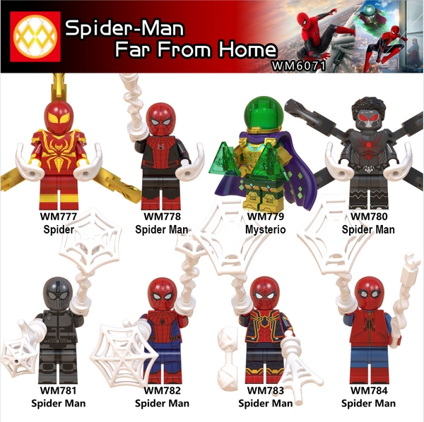 Lego Minifigures Các Mẫu Nhân Vật Trong Spiderman Far From Home Mysterio WM6071 - Lắp Ráp Mini DC Marvel