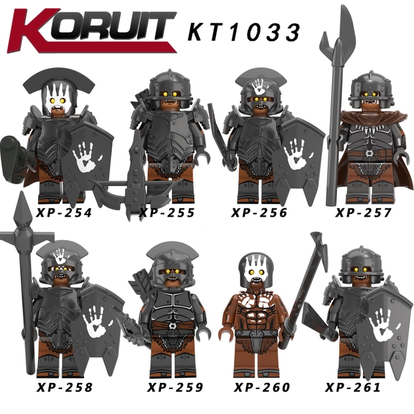Lego Minifigures Lord Of The Ring Quỷ ORC Uruk-Hai- Phim Chúa Tể Những Chiếc Nhẫn Mẫu Mới Ra KT1033
