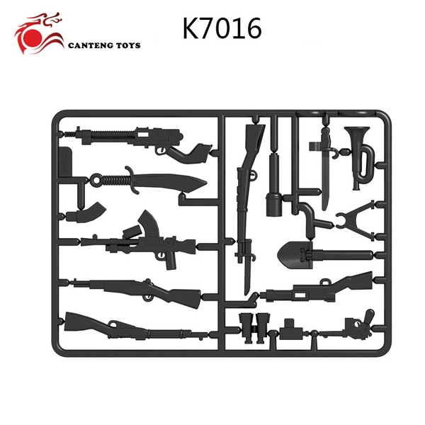 Vỉ Vũ Khí K7016 Dùng Trong Thế Chiến 2 NO.340 - Phụ Kiện MOC Army