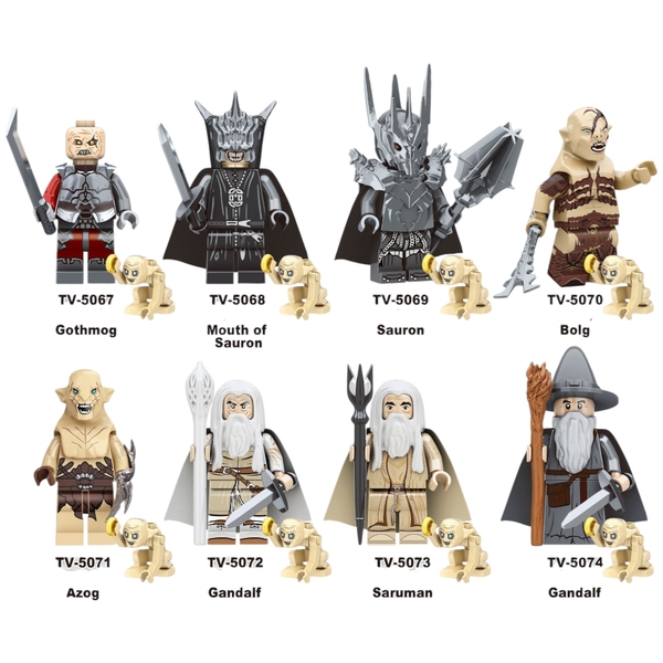Mini Các Mẫu Nhân Vật Sauron Gandalf Trong Chú Tể Những Chiếc Nhẫn Lord Of The Ring TV6409 - Đồ Chơi Lắp Ráp Mô Hình
