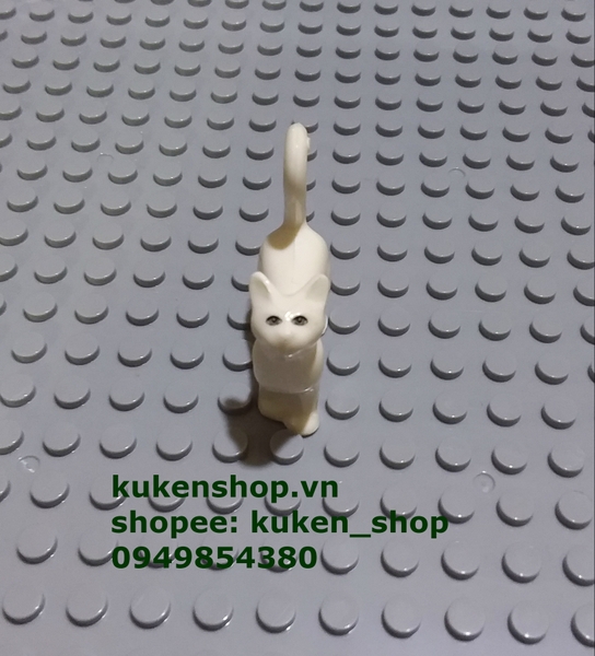 Lego Động Vật Chú Mèo Trắng Xinh Xắn NO.1057