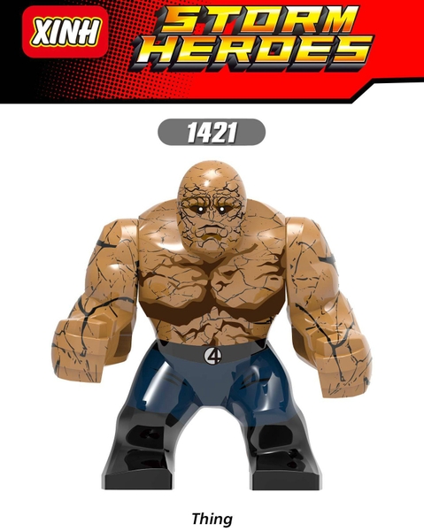 Lego Bigfig Nhân Vật Siêu Anh Hùng Thing Trong Fantastic Four Marvel DC X1421 - Lắp Ráp Siêu Anh Hùng