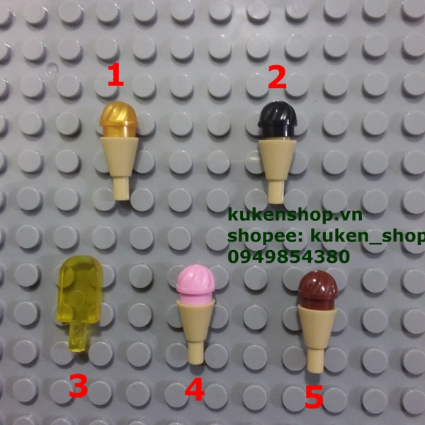 COMBO 2 Cây Kem NO.1098 - Phụ Kiện MOC Brick