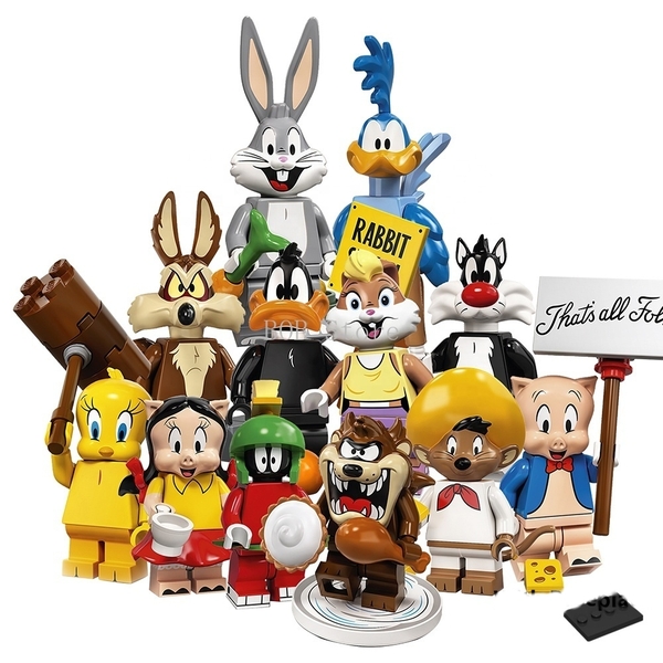 Minifigures Lắp Ráp Nhân Vật Trong Phim Hoạt Hình Looney Toons Bugs Bunny Marvin Daffy Duck Sylvester 91001-91012
