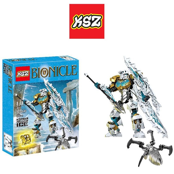 Bộ Xếp Hình Bionicle KSZ 708-2 Lắp Ráp Mô Hình Thần Băng Kopaka 97 Chi Tiết