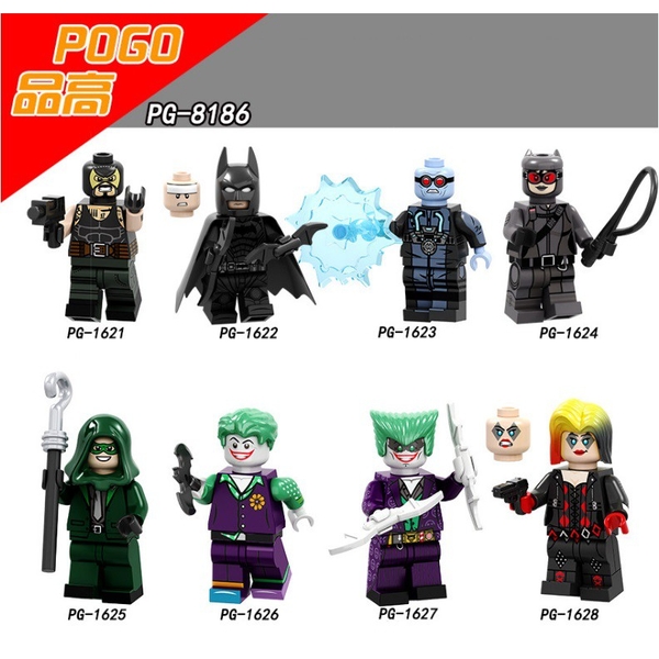 Minifigures Các Nhân Vật Super Heroes DC Mới Nhất PG8186 Joker Batman PG1621 PG1622 PG1623 PG1624 PG1625 PG1626 PG1627