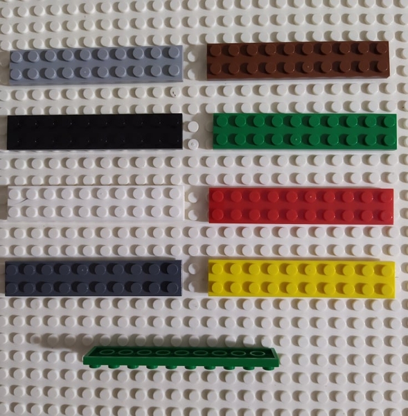 COMBO 5 Gạch Dẹt 2x10x1(H) NO.484 - Phụ Kiện Lego MOC