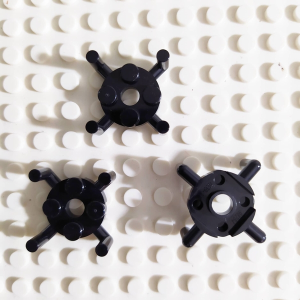 COMBO 3 Gạch Tròn Dẹt 2x2 Có 4 Thanh Moc Ở Bên NO.499 - Phụ Kiện Tương Thích Lego 98284