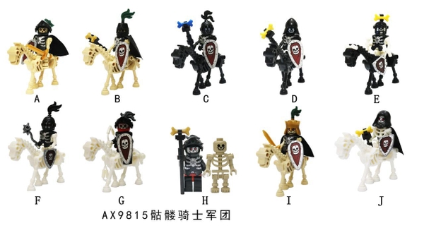 Minifigures Skeleton LínhTrung Cổ Lính Xương Bình Đoàn Ma