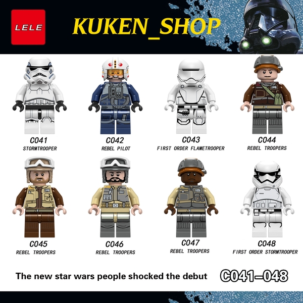 Lego Minifigures Star Wars Các Mẫu Nhân Vật Troopers C041 C042 C043