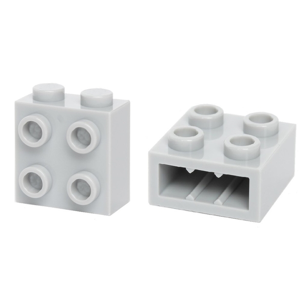 COMBO 3 Gạch 1x2 Cao 6 Với 4 Nút Bên NO.940 - Phụ Kiện MOC Tương Thích Part 22885