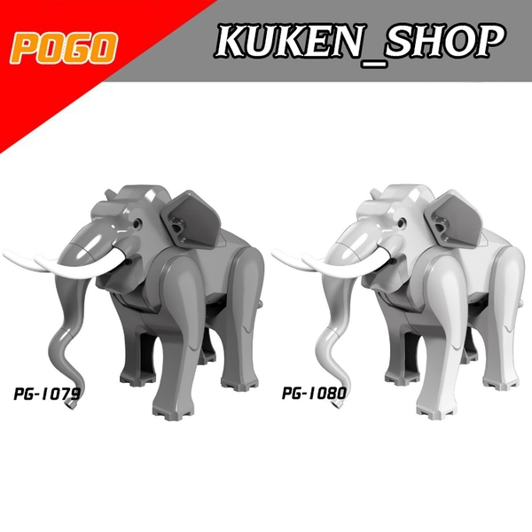 Lego BigFig Động Vật Con Voi PG1079 PG1080