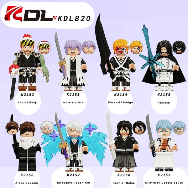 Mini Anime Bleach Sứ Mệnh Thần Chết Ichigo Renjin Gin KDL820 - Đồ Chơi Lắp Ráp Mô Hình Nhân Vật Hoạt Hình