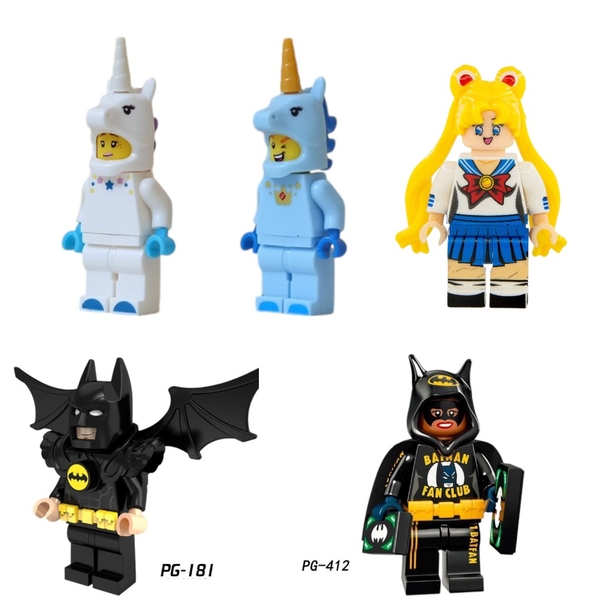 Mini Các Mẫu Nhân Vật Ngộ Nghĩnh Được Yêu Thích Thủy Thủ Mặt Trăng Batman PG181 PG412 - Đồ Chơi Lắp Ráp Mô Hình
