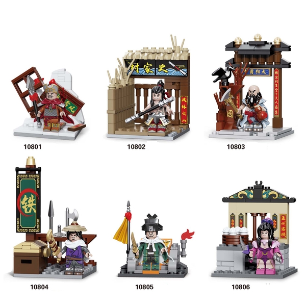 Minifigures Mẫu Nhân Vật Lâm Xung Lỗ Chí Thâm Tống Giang Trong Thủy Hử 108 Anh Hùng Lương Sơn Bạc