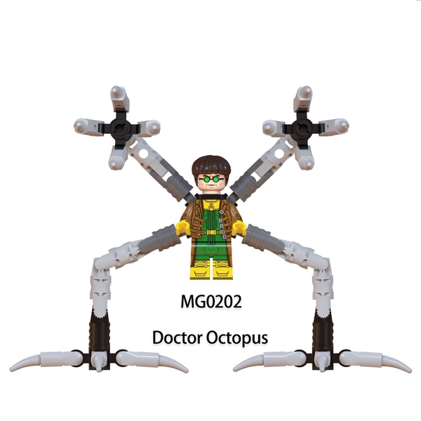 Minifigures Nhân Vật Siêu Anh Hùng Tiến Sĩ Bạch Tuộc Doctor Octopus MG0202 - Đồ Chơi Lắp Ráp Mini