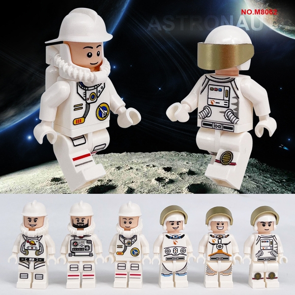 Đồ Chơi Lắp Ráp COMBO 6 Minifigures Nhân Vật Phi Hành Gia Vũ Trụ M8062 - Lắp Ghép Mini