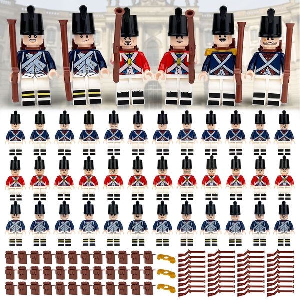 COMBO 12 Mini Lính Hoàng Gia Với Trang Bị Đầy Đủ M8037 - Đồ Chơi Lắp Ráp Mô Hình Nhân Vật