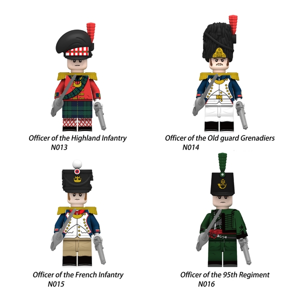 Minifigures Nhân Vật Lính Pháp Trong Cuộc Chiến Napoleon Mẫu Mới Nhất N013 - N016 - Đồ Chơi Lắp Ráp Mini