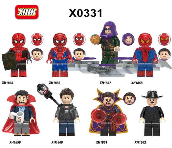 Minifigures Đồ Chơi Lắp Ráp Các Mẫu Nhân Vật Người Nhện X0331 Trong Phim Sipderman Mẫu Mới Nhất