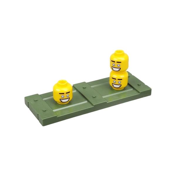 COMBO 3 Đầu Mini Khuôn Mặt Cười Vui Tươi NO.1631 - Phụ Kiện Đồ Chơi Lắp Ráp Tương Thích Part 3626
