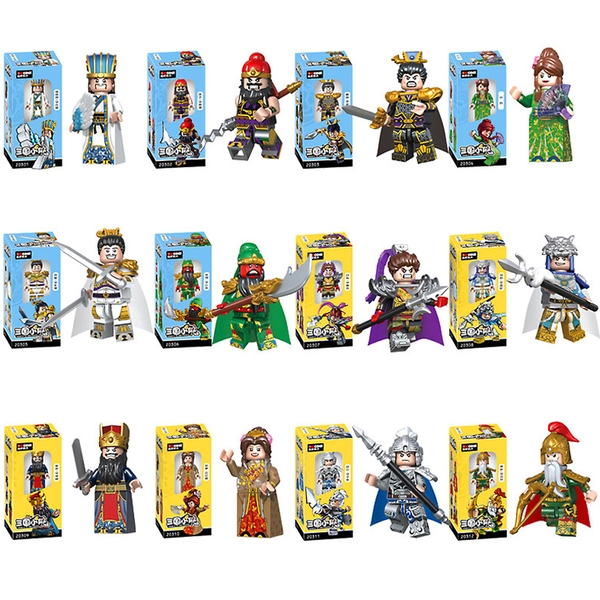 Lego Minifigures Tam Quốc Mẫu Nhân Vật Gia Các Lượng Lưu Bị Quan Vân Trường Trương Phi Triệu Tử Long Mã Siêu Tào Tháo