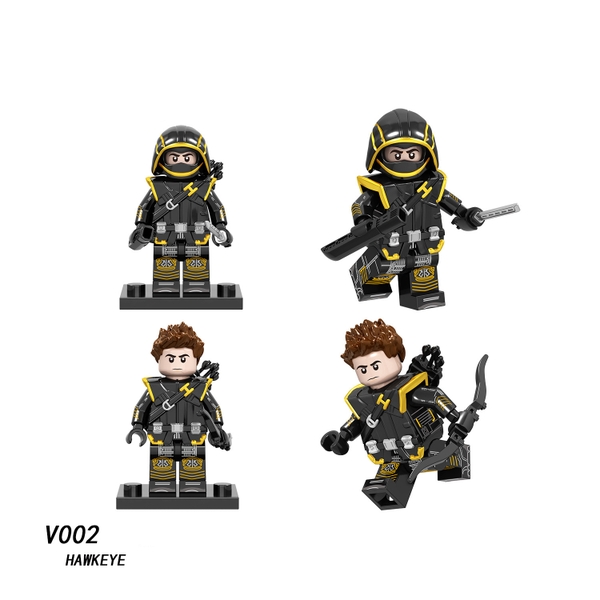 Minifigures Mẫu Nhân Vật Hawkeye Mẫu Mới Siêu Đẹp V002 - Mini Marvel DC MCU