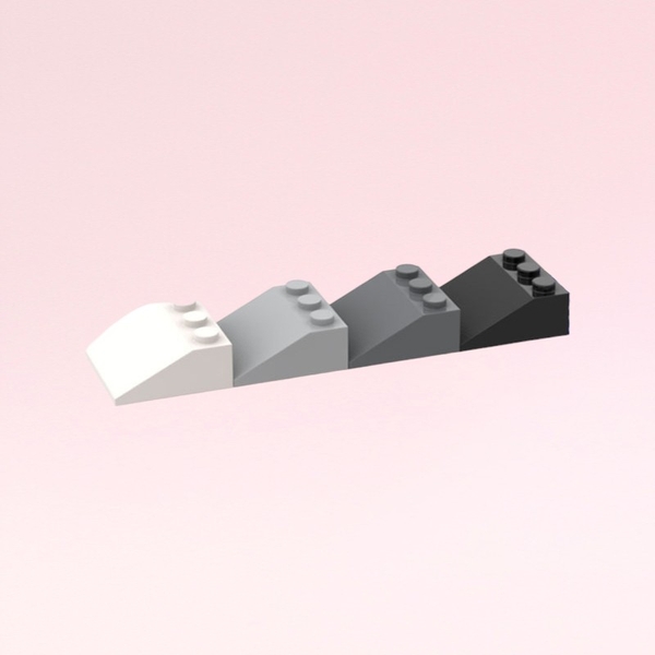 COMBO 5 Gạch Dốc Vát Kích Thước 3x3 NO.1590 - Phụ Kiện MOC Đồ Chơi Lắp Ráp Tương Thích Part 4161