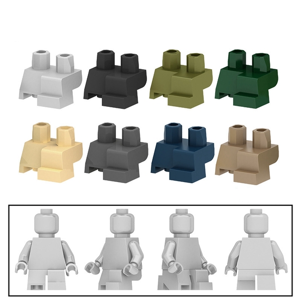 COMBO 5 Phần Chân Tư Thế Ngồi Xổm NO.1496 - Phụ Kiện Đồ Chơi Lắp Ráp MOC Minifigures
