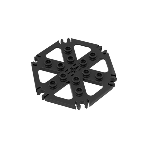 COBMO 2 Mảnh Đĩa Lục Giác Có Đầu Kẹp Kích Thước 6x6 - Đồ Chơi Lắp Ráp Phụ Kiện MOC Tương Thích Part 64566