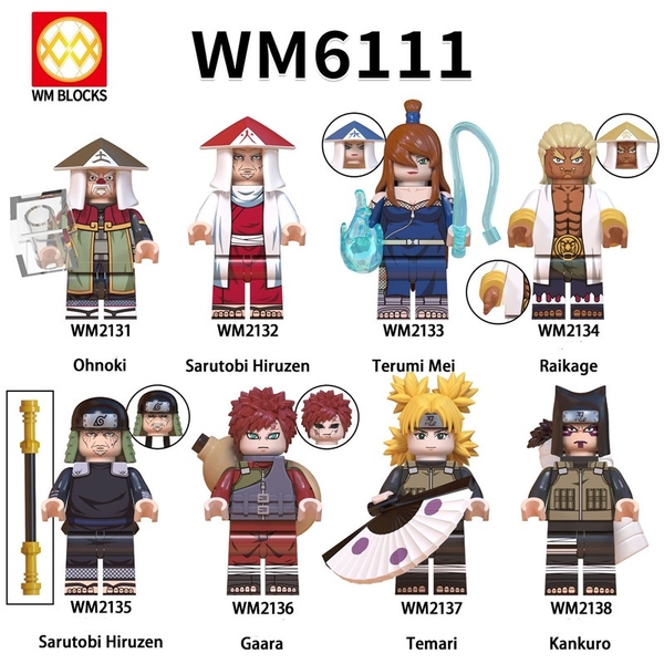 COMBO 8 Minifigures Các Mẫu Nhân Vật Trong Naruto Hokage Đội 10 Asuma WM6111 - Đồ Chơi Lắp Ráp Mini